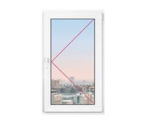 Одностворчатое окно Rehau Brillant 600x600 - фото - 1
